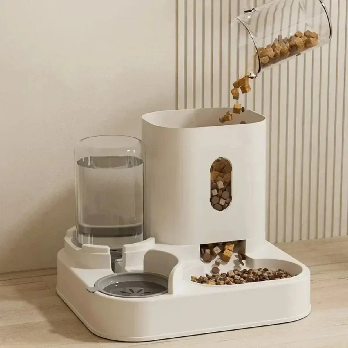 Automatic Pet Feeder &amp; Water Dispenser – Gravity Combo for Cats &amp; Dogs