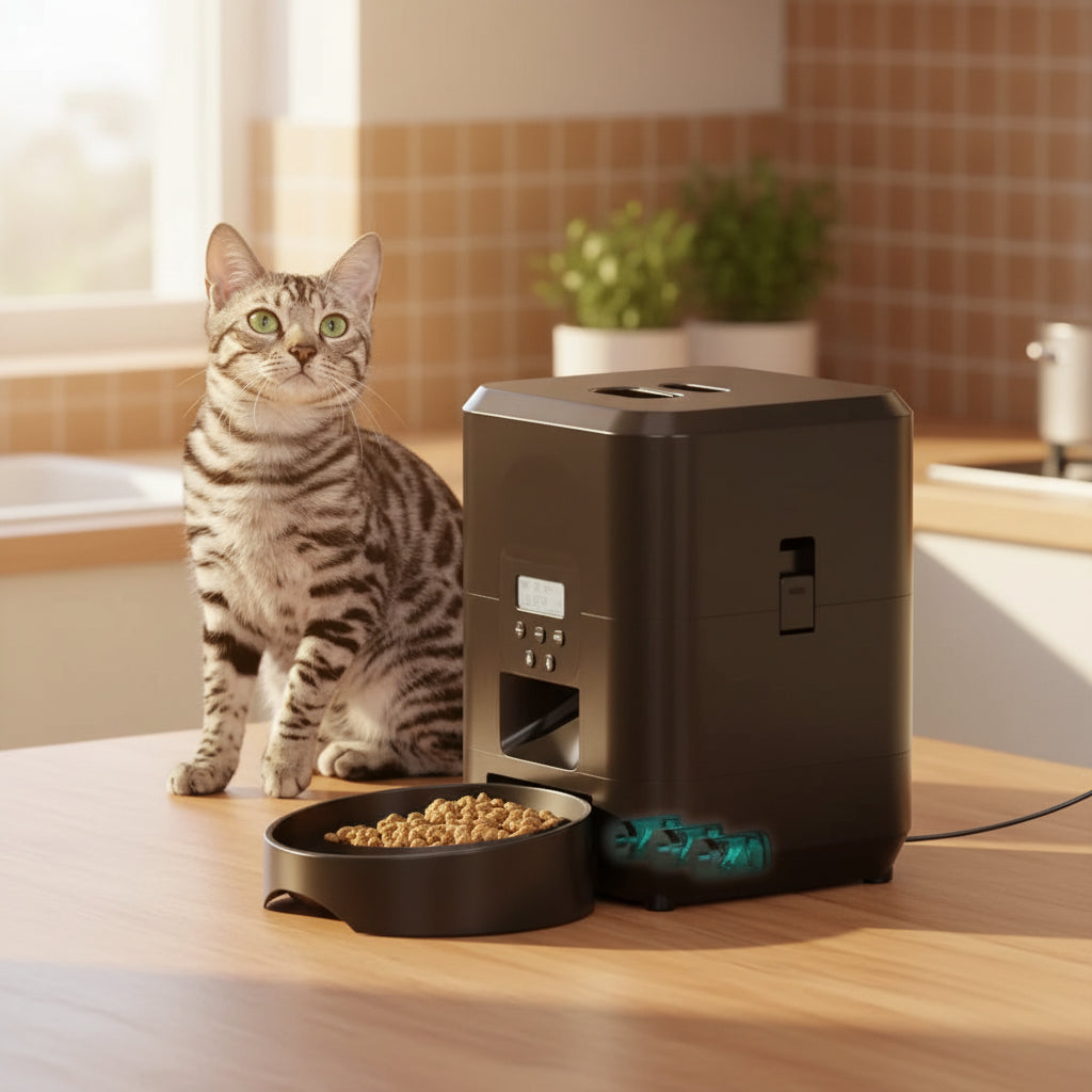 FurrFeed Timed Automatic Pet Feeder – Programmable Portions for Cats &amp; Dogs