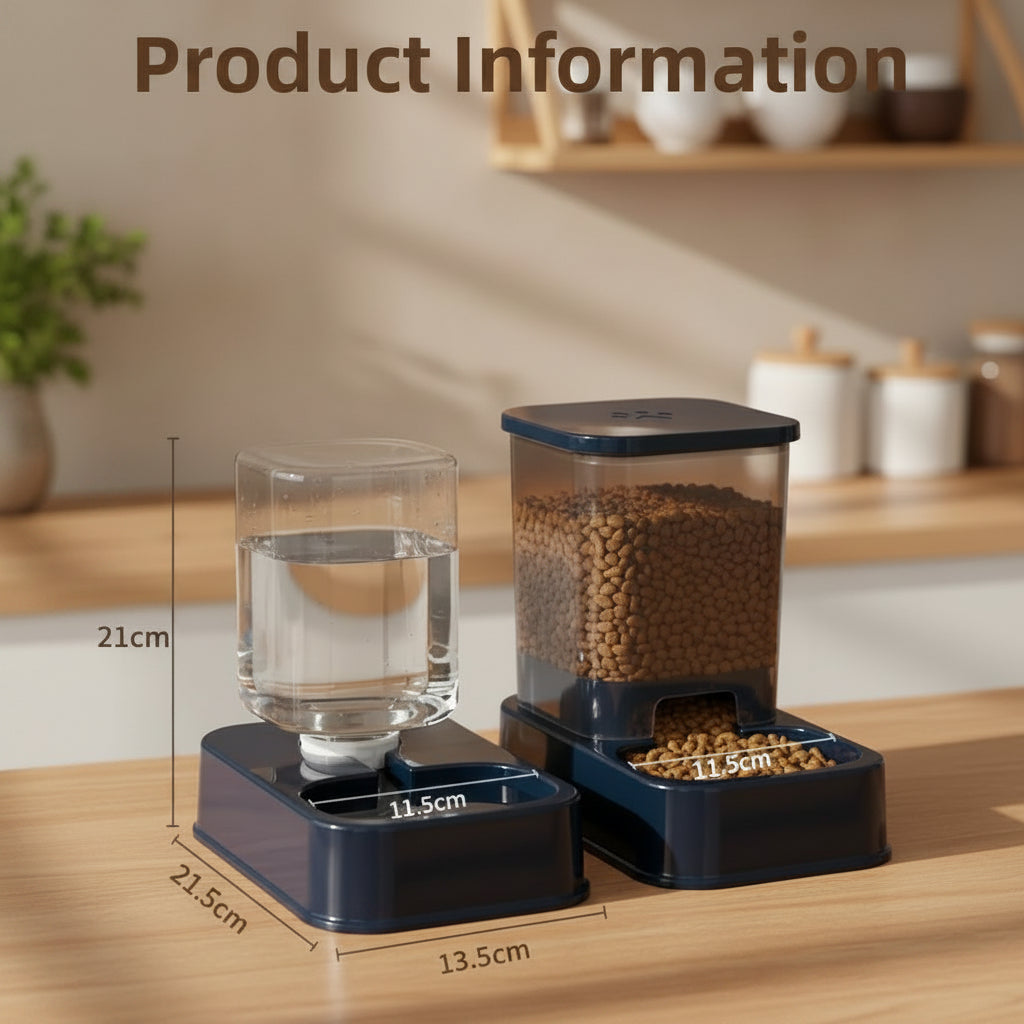 FurrFeed Automatic Pet Feeder &amp; Water Dispenser Set – Cats &amp; Dogs