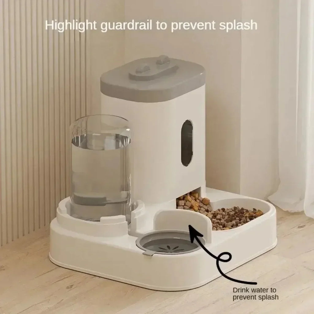 Automatic Pet Feeder &amp; Water Dispenser – Gravity Combo for Cats &amp; Dogs