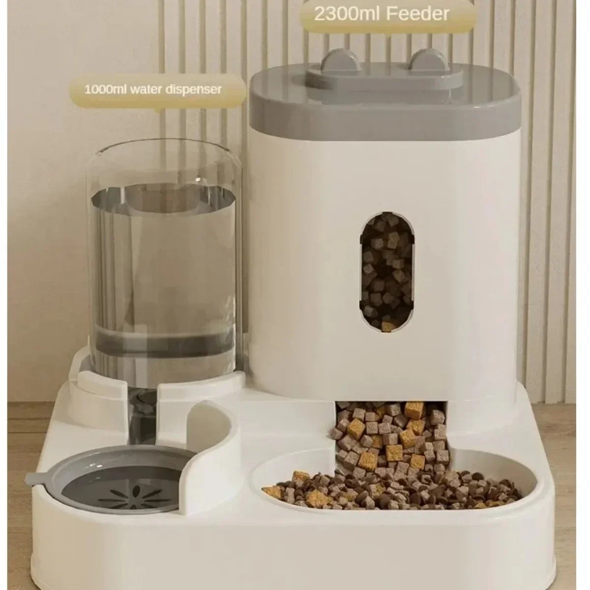 Automatic Pet Feeder &amp; Water Dispenser – Gravity Combo for Cats &amp; Dogs